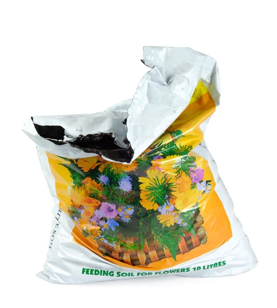 Pack Parcel Sack Of Soil Ground — Stock Photo, Image
