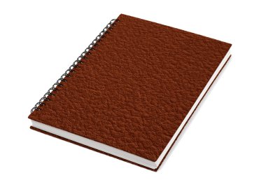 Closed Book With Leather Cover clipart