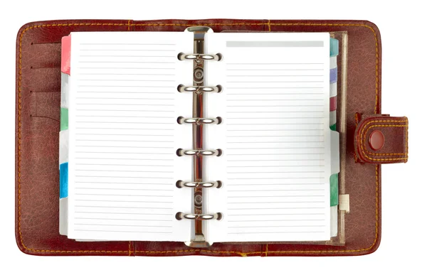 Styl hnědý notebook — Stock fotografie