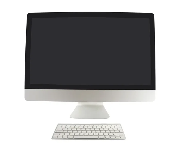 Ordenador de estilo con teclado — Foto de Stock