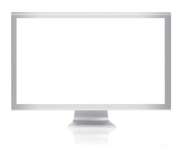 Computador liso do PC do monitor — Fotografia de Stock