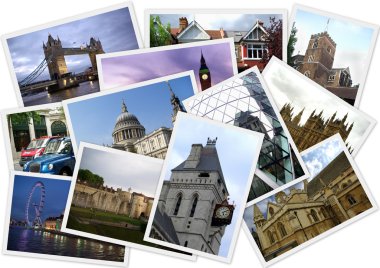 Famous places of London clipart