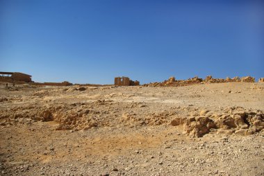 Ruins of Masada fortress clipart