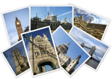 Traveling around England clipart