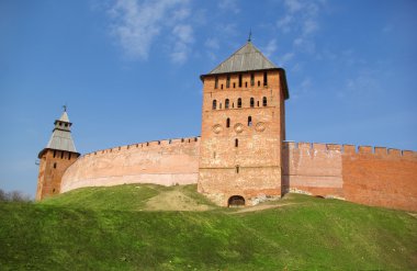 Wall of Novgorod Kremlin clipart