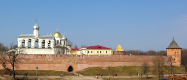 Panorama of Novgorod Kremlin clipart