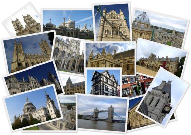 Traveling around England clipart