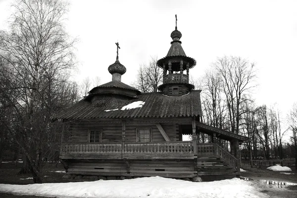 Drewniana Cerkiew Rosyjska — Zdjęcie stockowe