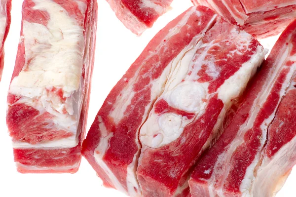 Rått kött på nära håll — Stockfoto