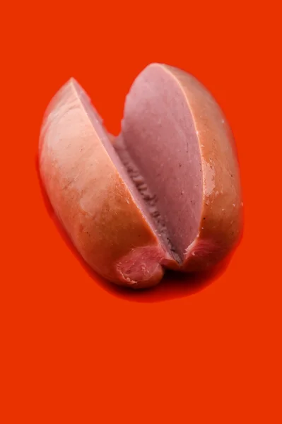 Колбасный макро — стоковое фото