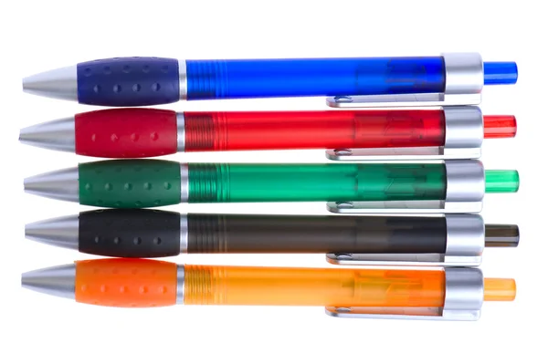 Gekleurde pen macro — Stockfoto