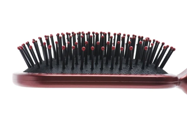 Macro escova de cabelo — Fotografia de Stock