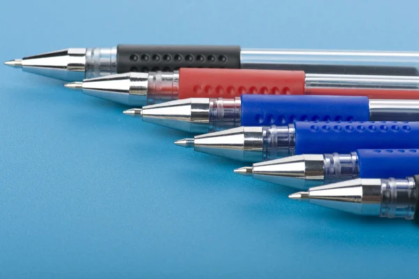 Stift auf blauer Nahaufnahme — Stockfoto