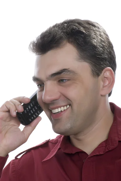 Hombres con teléfono — Foto de Stock