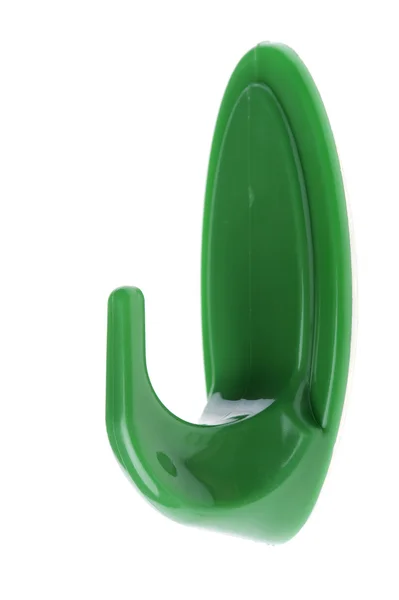 Yeşil plastik Kancalı — Stok fotoğraf