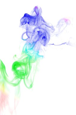 Smoke isolated on white clipart