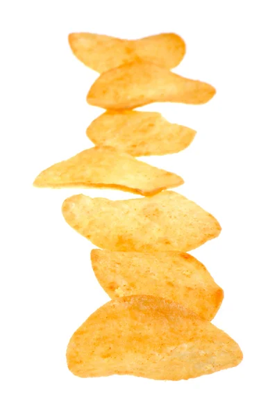 Chips on white — Stock Photo, Image