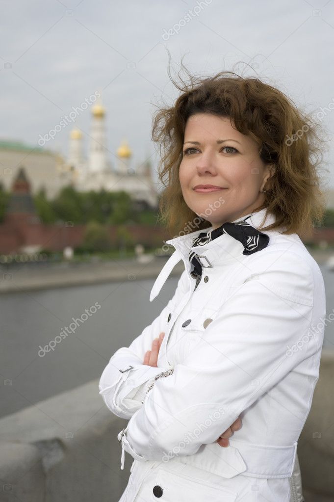 Russian woman and Moscow