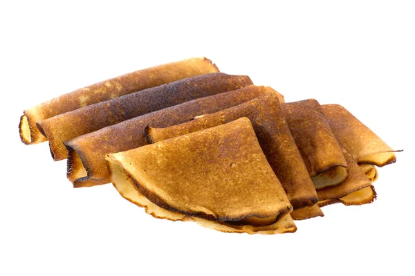 Yellow pancake macro — Stock Photo, Image