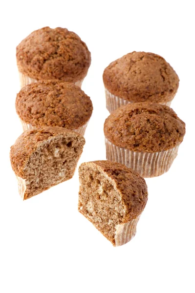Cutting muffin close up — Stock Photo, Image