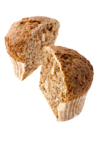 Cutting muffin macro — Stock Photo, Image