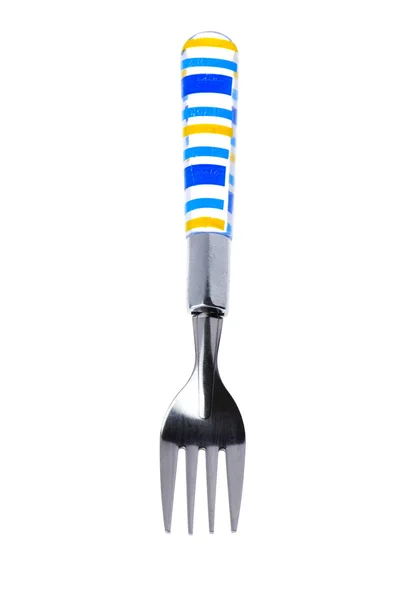 Kitchen utensil fork on white — Stock Photo, Image