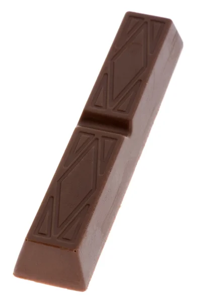 Σοκολάτα σε λευκό μακροεντολή — Φωτογραφία Αρχείου