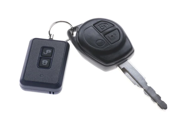 Key from car on white background — Stock Photo, Image