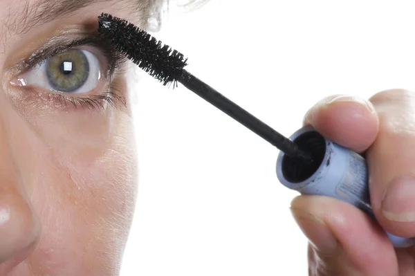 stock image Woman with mascara macro