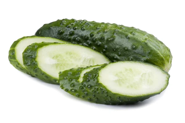 Cutting cucumber — Stock Photo, Image