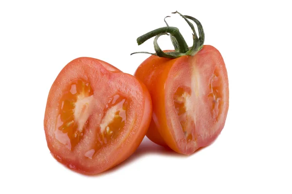 Cutting tomato close up — Stock Photo, Image