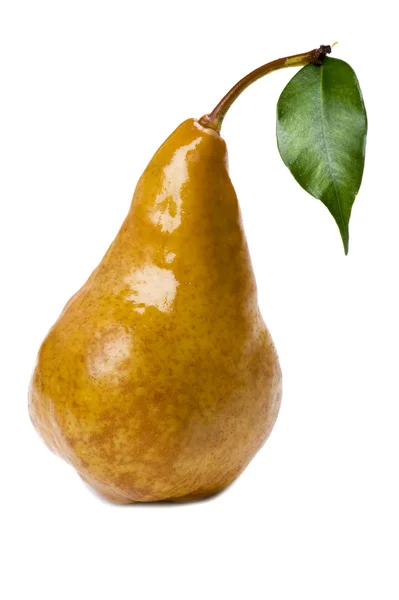 Pear on white close up — Stock Photo, Image