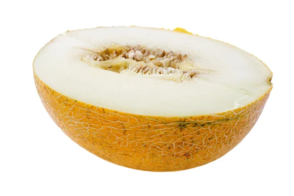 Cutting melon macro — Stock Photo, Image