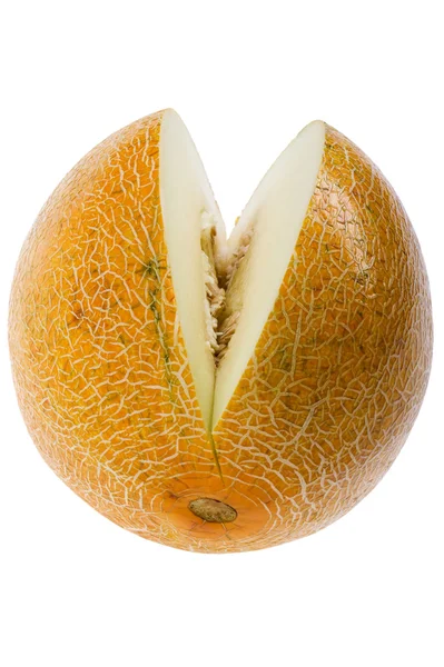 Meloen geïsoleerd op witte achtergrond — Stockfoto