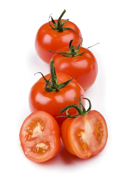 Tomate fraîche sur blanc — Photo
