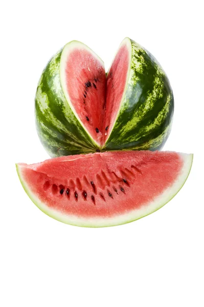 Snijden watermeloen — Stockfoto