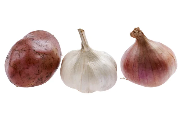Potato with onion macro — Stock Photo, Image