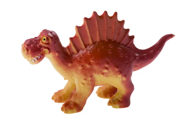 Dinosauří hračka izolovaná na bílém — Stock fotografie