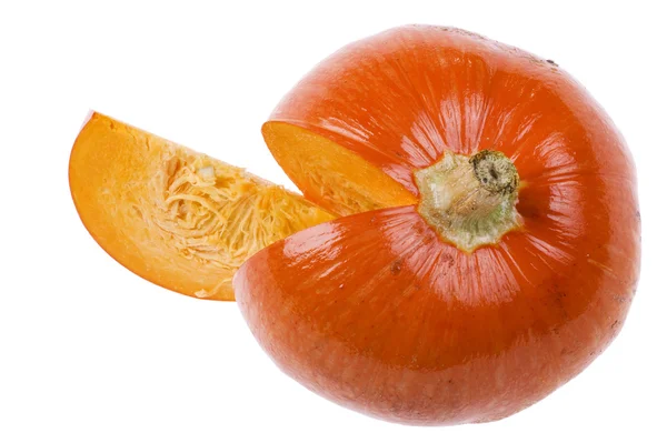Ripe pumpkin on white — Stock Photo, Image