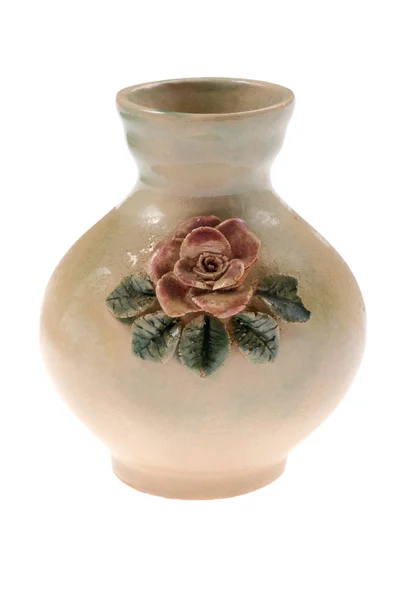 Vase auf weißem Hintergrund — Stockfoto