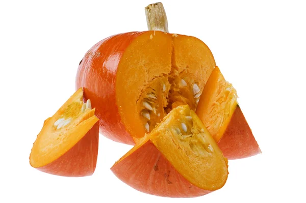 Ripe fresh pumpkin isolated on white — Stock Photo, Image