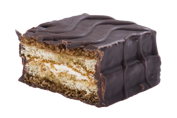 Chocolate pie macro — Stock Photo, Image