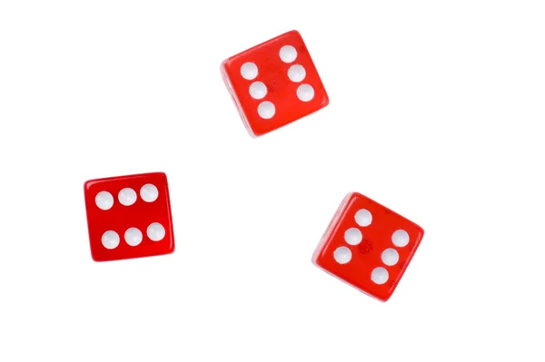 Játék kocka, fehér háttér — Stock Fotó