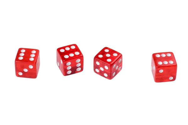 Cubo de jogo vermelho — Fotografia de Stock
