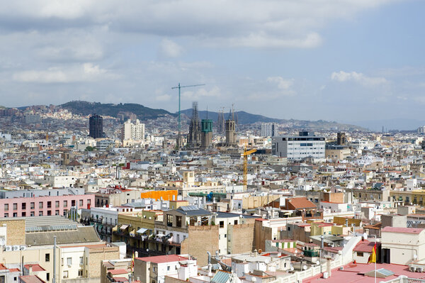 View on barcelona city