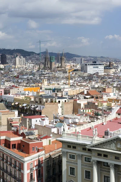 Вид на Барселону — стоковое фото