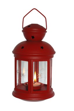 Red xmas lantern clipart