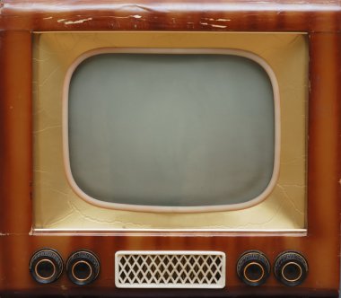 Old TV set clipart