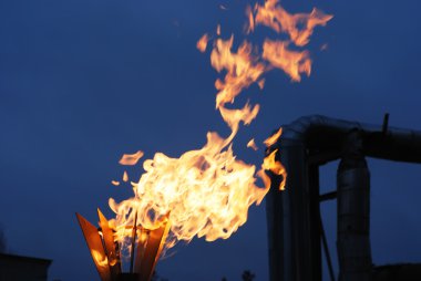 Burning torch clipart
