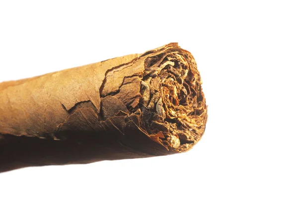 Крупный план кубинской сигары — стоковое фото